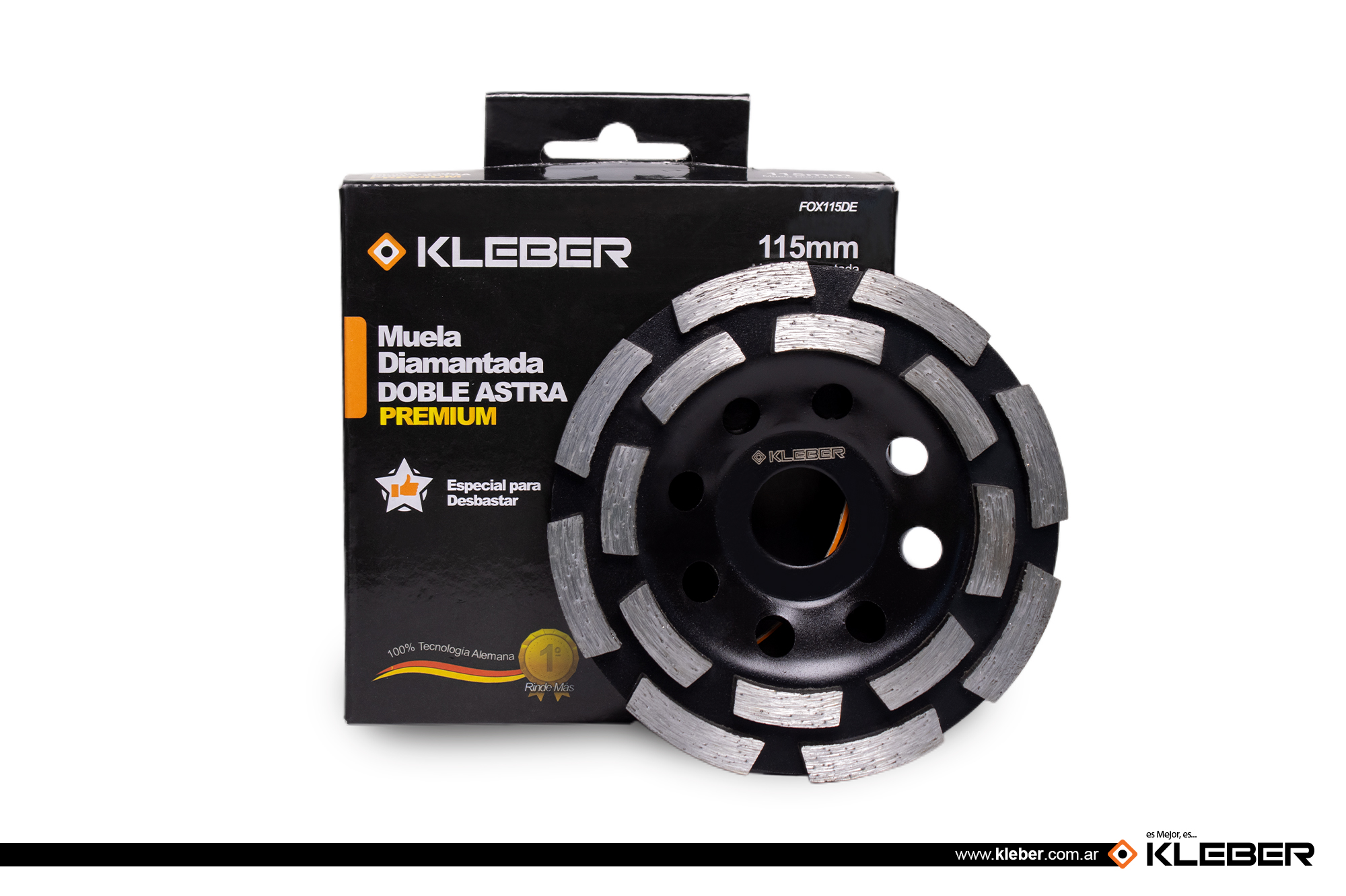 MUELA DIAMANTADA COPA MUELA 115 MM