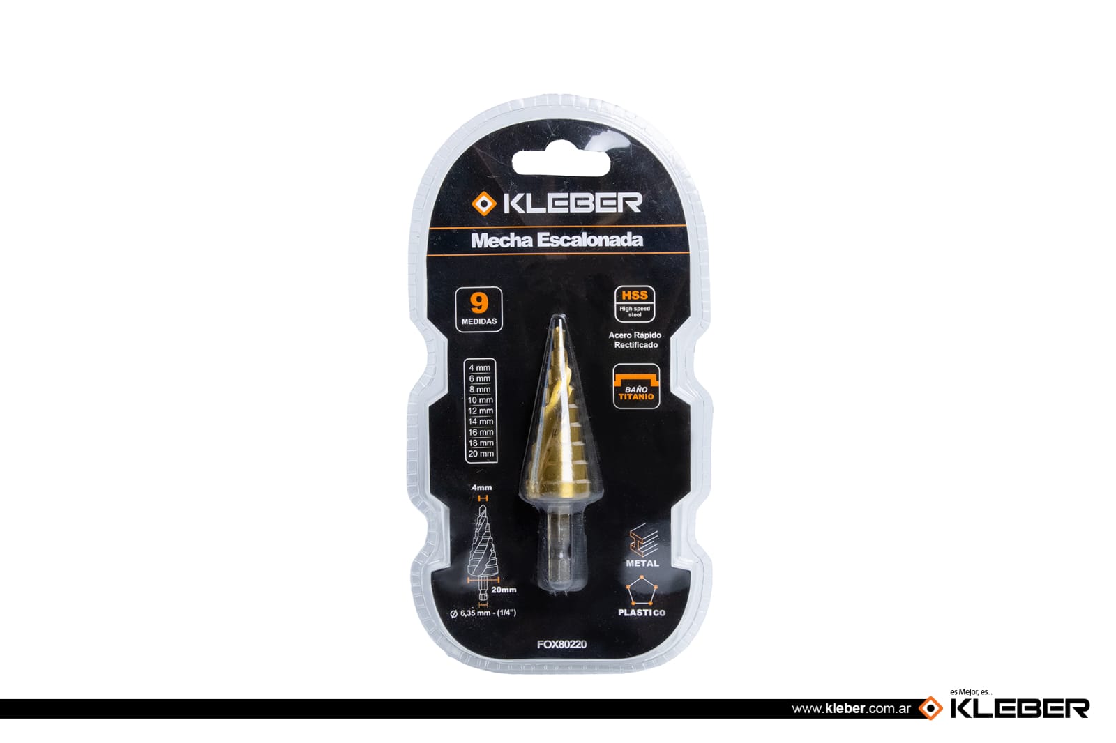 MECHA ESCALONADA DE ACERO